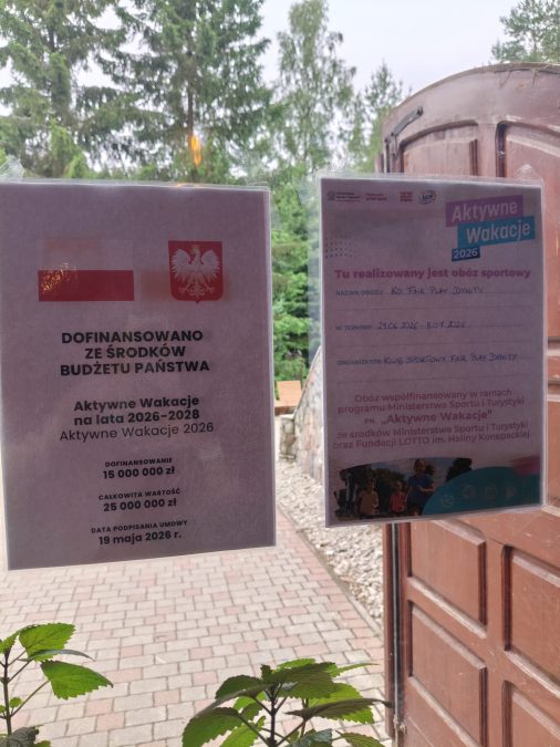 Obóz KS FAIR PLAY DYWITY 29.06-08.07.2026 w Leśnej Baszcie
